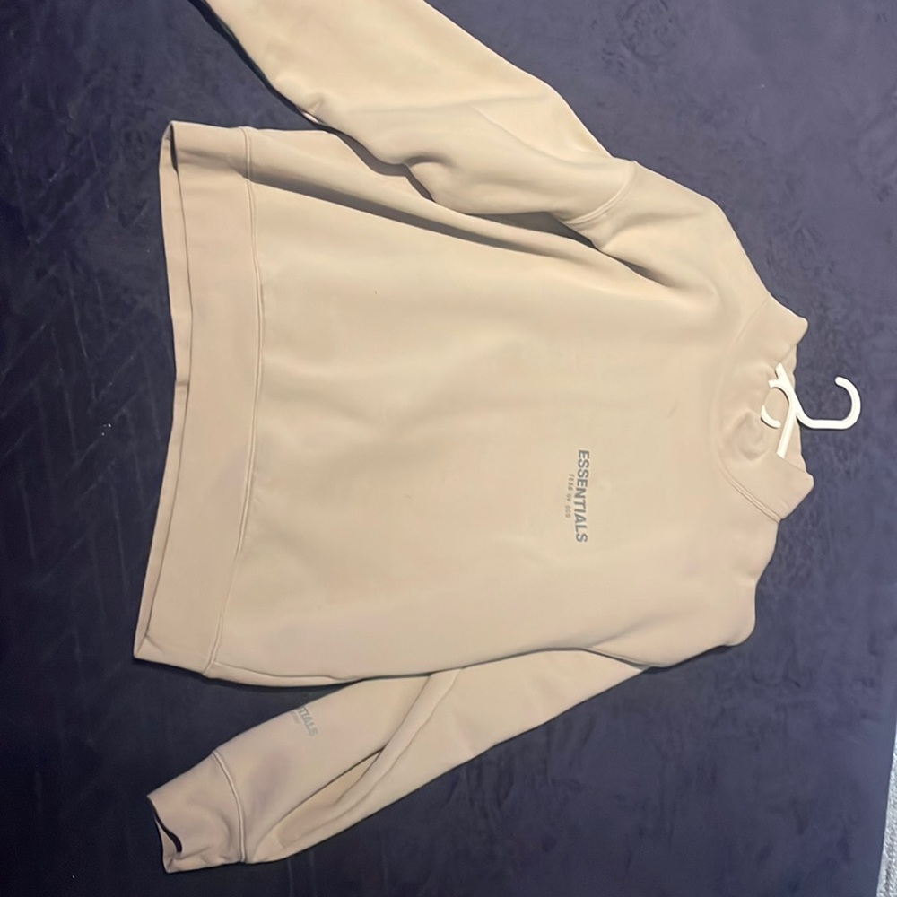 Fear of God Essentials Crewneck Tan Medium Hoodie